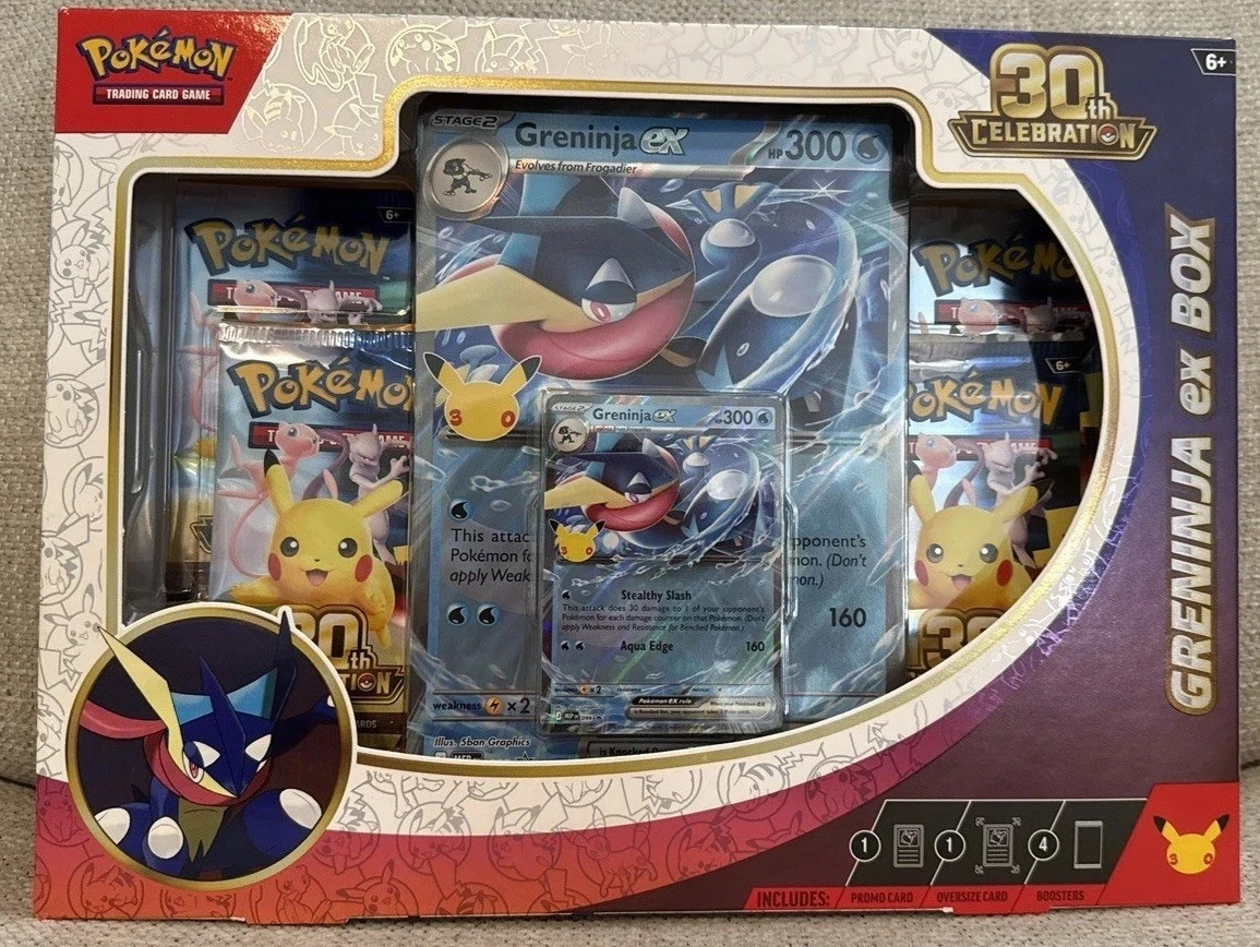 Pokemon TCG 30th Celebration EX Box - Greninja sealed new