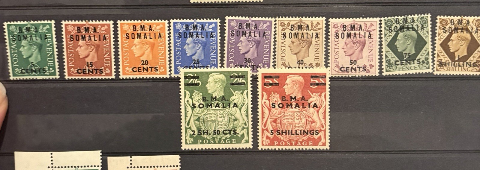 BMA Somalia KGVI 1948 Set Unmounted Mint Cat £55 BMA Somalia KGVI 1948 Set Unmounted Mint Cat £55