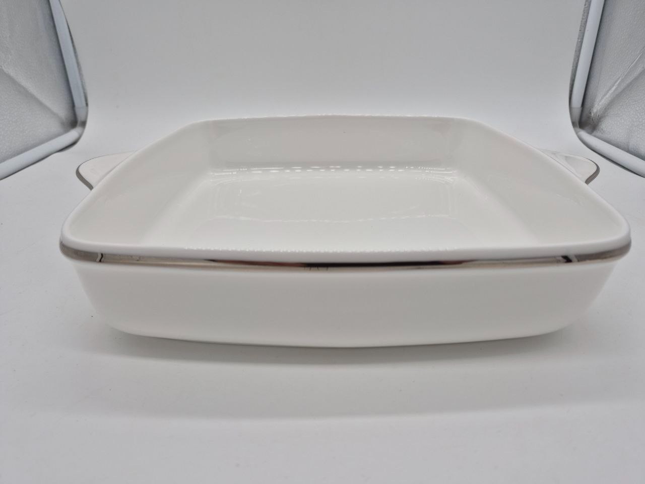 Lenox Federal Platinum Square Baker 6096549 Platinum Trim USA NEW in Box Lenox Federal Platinum Square Baker 6096549 Platinum Trim USA NEW in Box