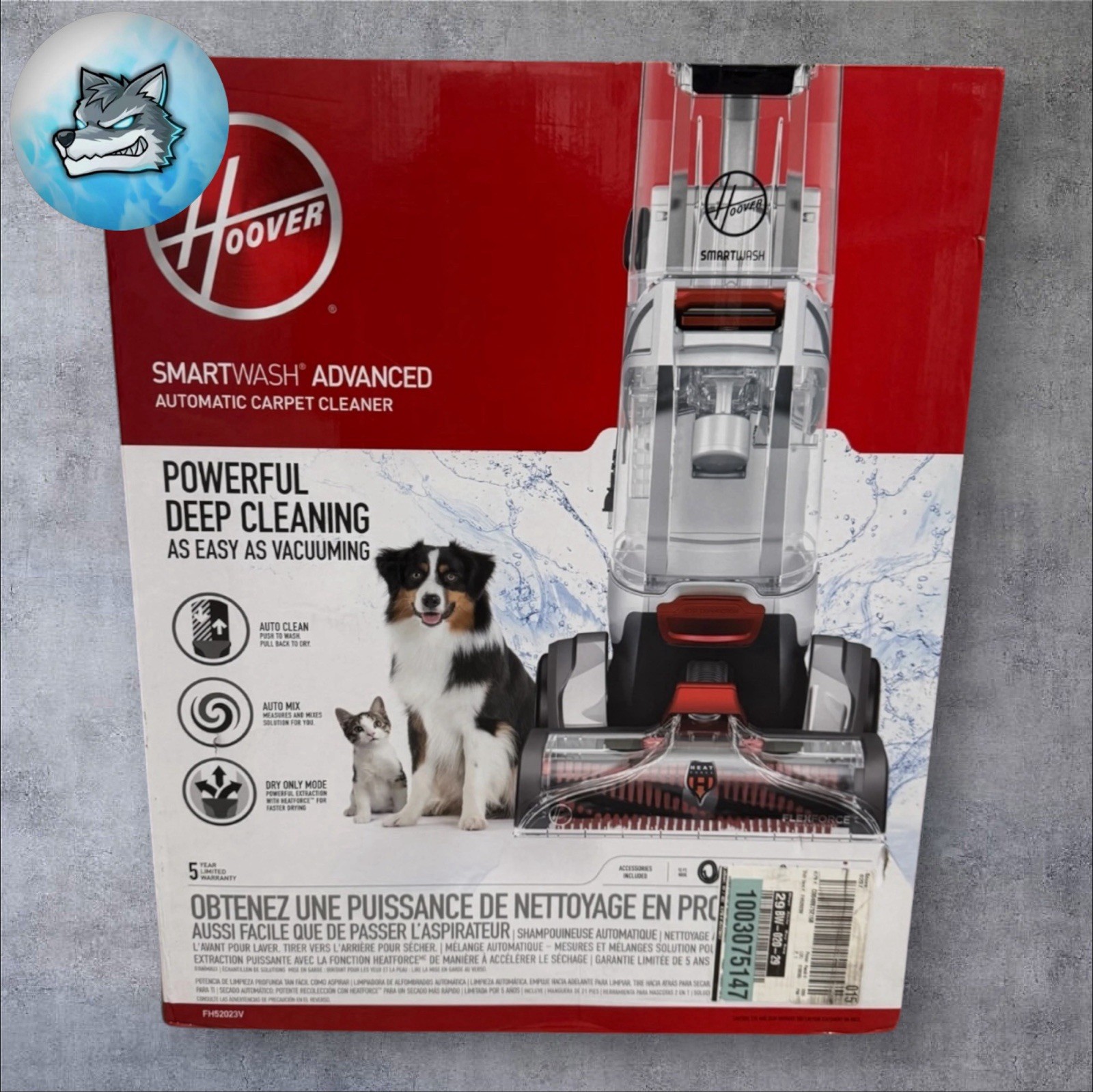 New Hoover FH52023V Professional Series SmartWash Advanced Pet Carpet Cleaner