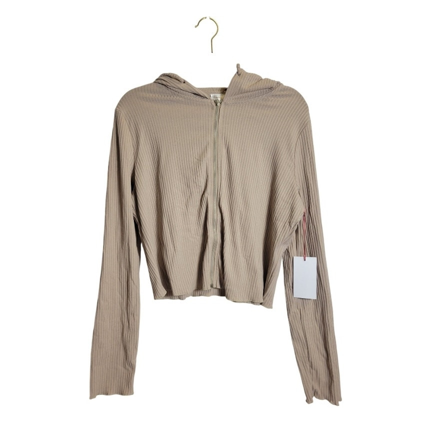 Rosevelvet 3 Piece Outfit Womens 3X Light Mocha Ribbed Pants, Cami, Jacket NEW