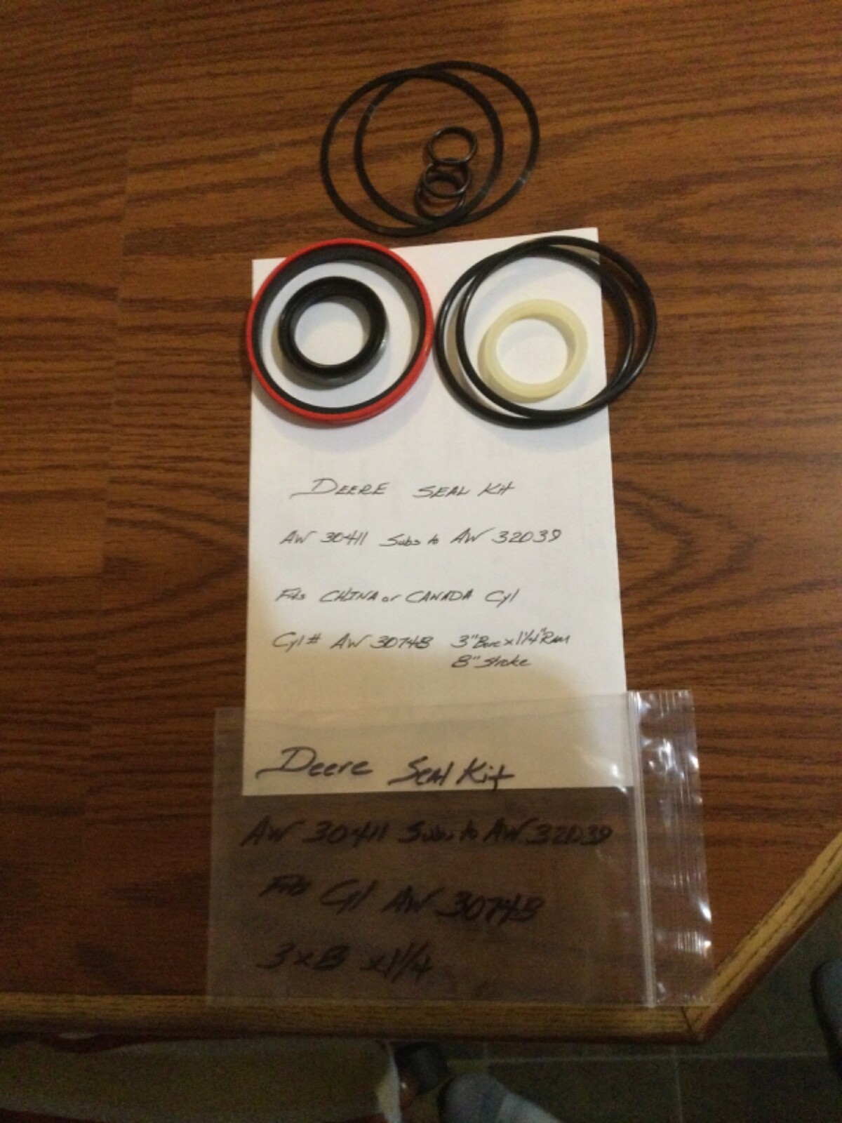 SEAL KIT AN32039 DEERE AN 32039 Hyd Cyl seal kit FitsHX10,HX14,MX10,MX8 Cutters SEAL KIT AN32039 DEERE AN 32039 Hyd Cyl seal kit FitsHX10,HX14,MX10,MX8 Cutters