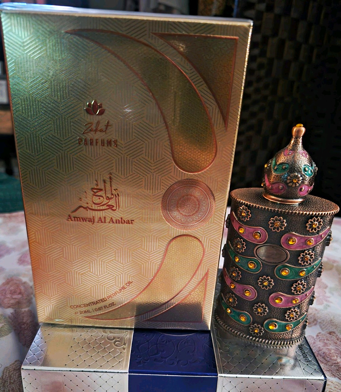 ZAKAT Parfums Amwaj Al Anbar Concentrated Perfume Oil 20ml DUBAI Fragrance Men
