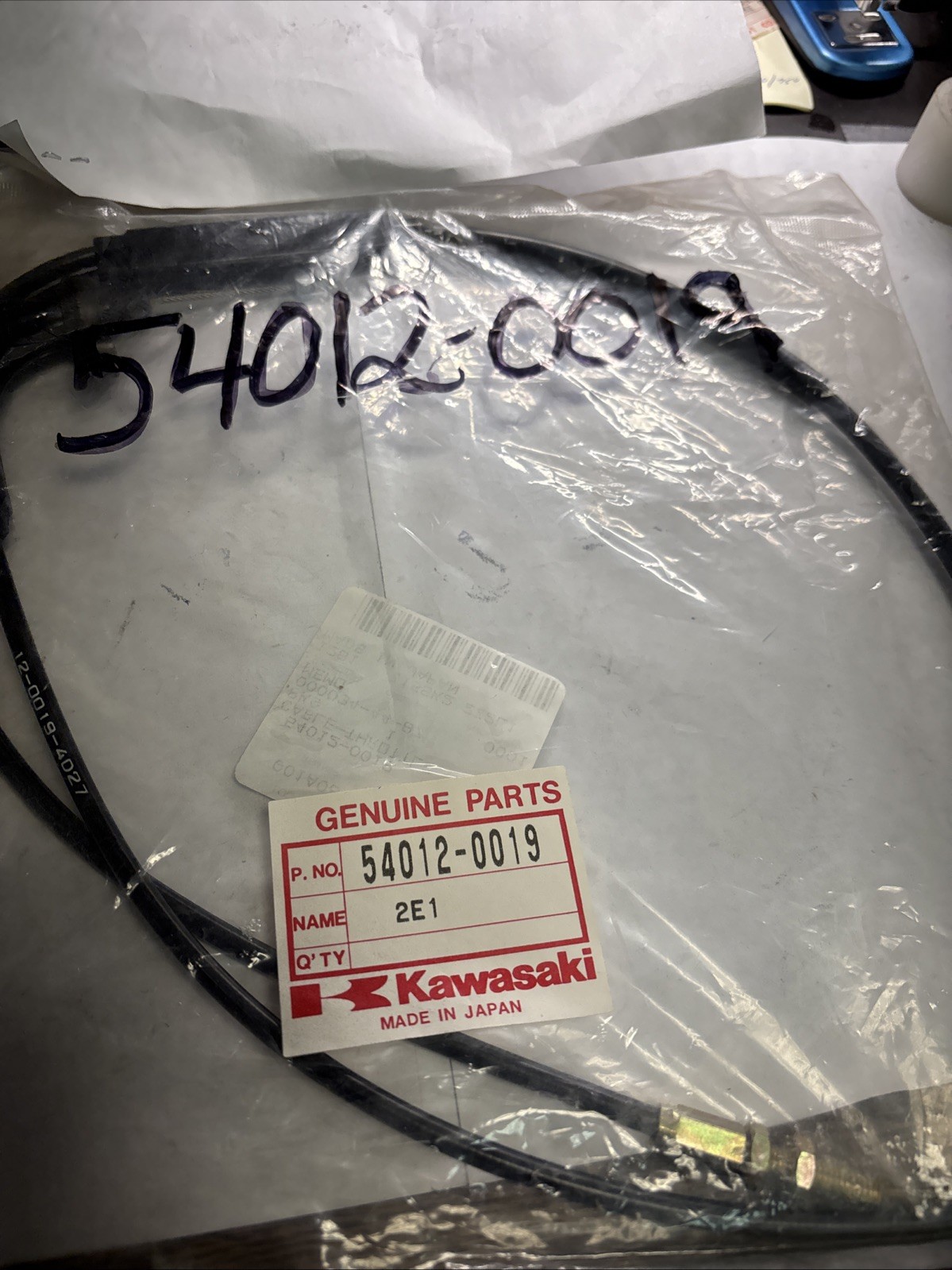 RARE NOS OEM Kawasaki KMX 125 B # 91-03 # 54012-0019 THROTTLE CABLE RARE NOS OEM Kawasaki KMX 125 B # 91-03 # 54012-0019 THROTTLE CABLE