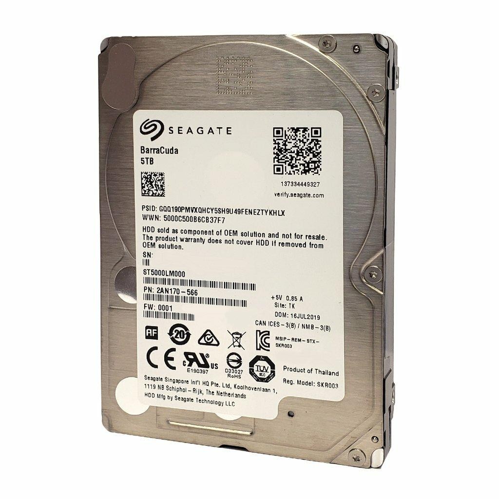 Seagate Barracuda ST5000LM000 5TB 5.4K RPM 6Gb/s SATA 2.5