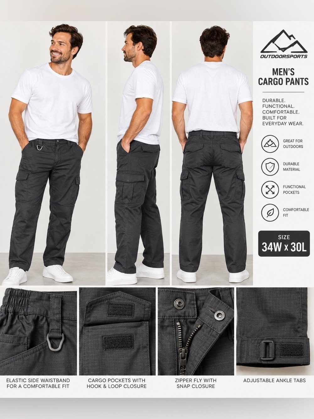 Men\'s tactical Pants - black Men\'s tactical Pants - black