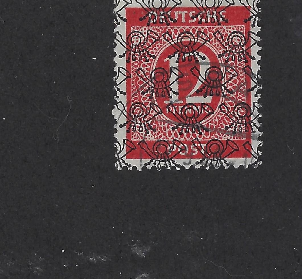 German Stamps. American & Britian Occupation. # 593D  Used & Signed.