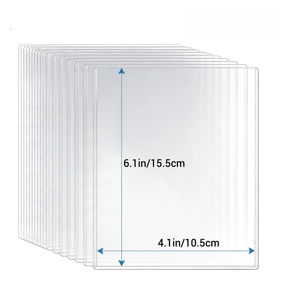 4x6\'\'/5x7\'\'/6x9\'\' Rigid Plastic Photo Card Postcard Holders Sleeves Protectors