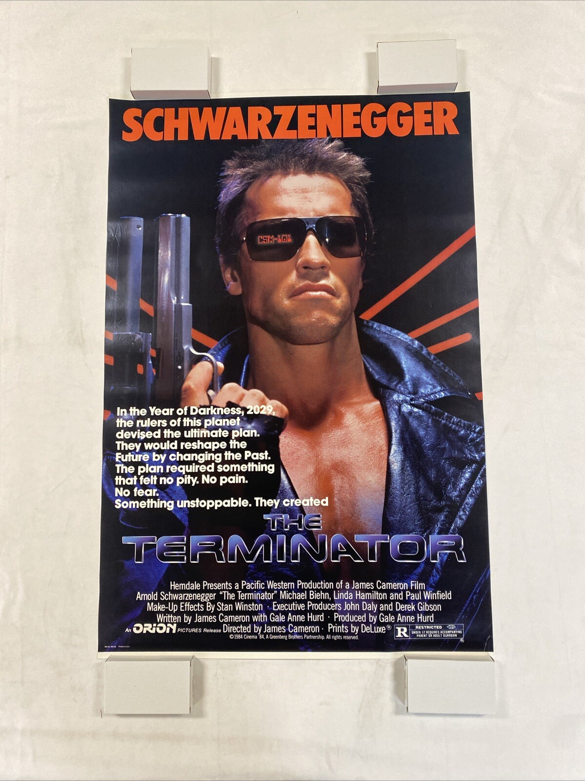 *NOS* 1984 The Terminator ROLLED 27x41 Original Theater One Sheet Movie Poster