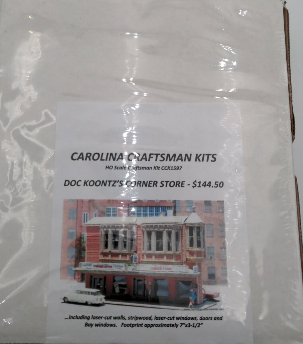 Carolina Craftsman CCK1597 HO Doc Koontz's Corner Store Building Kit
