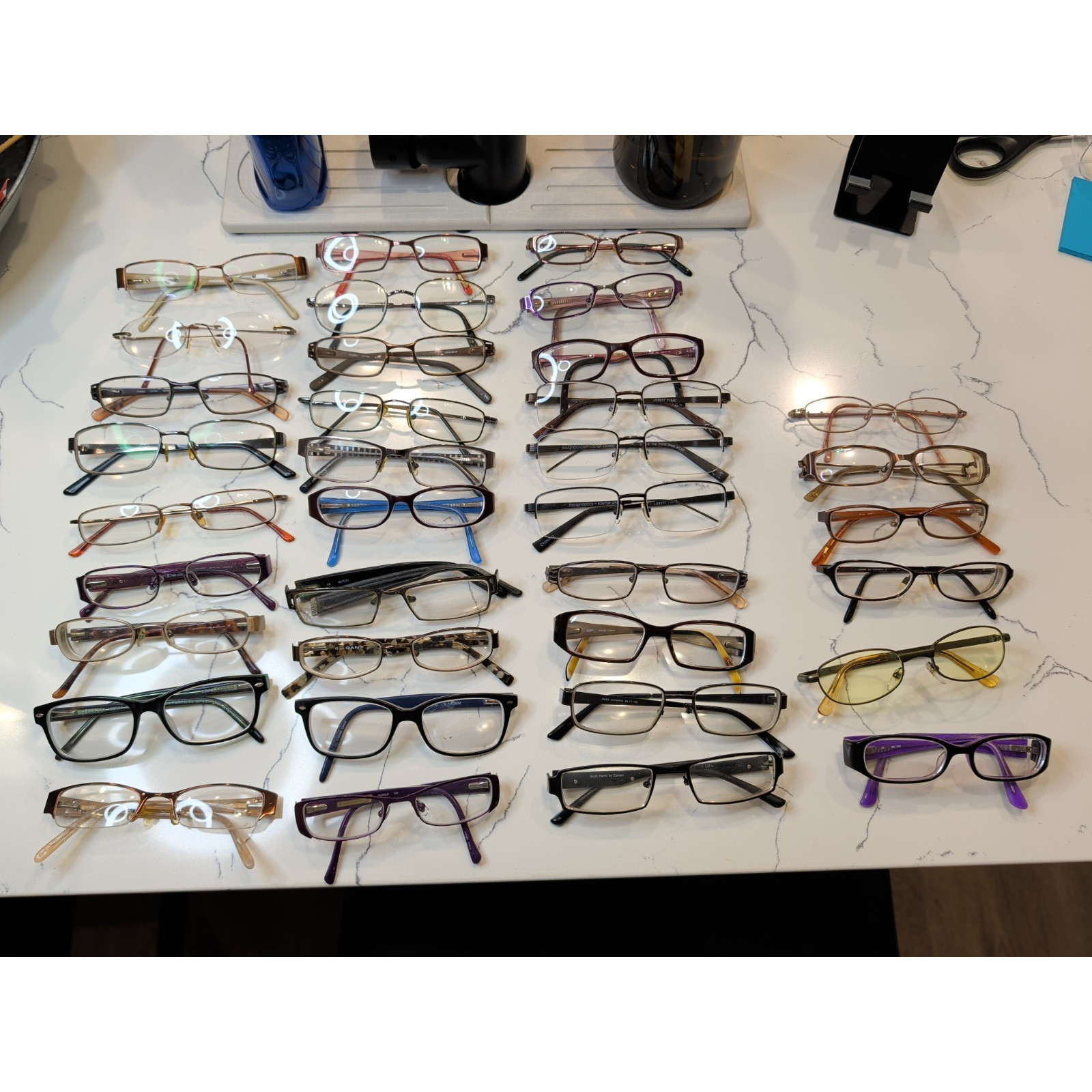 Bulk Lot ~36 Eyeglass Frames + 10 Sunglasses GANT Converse Bebe Scott Harris