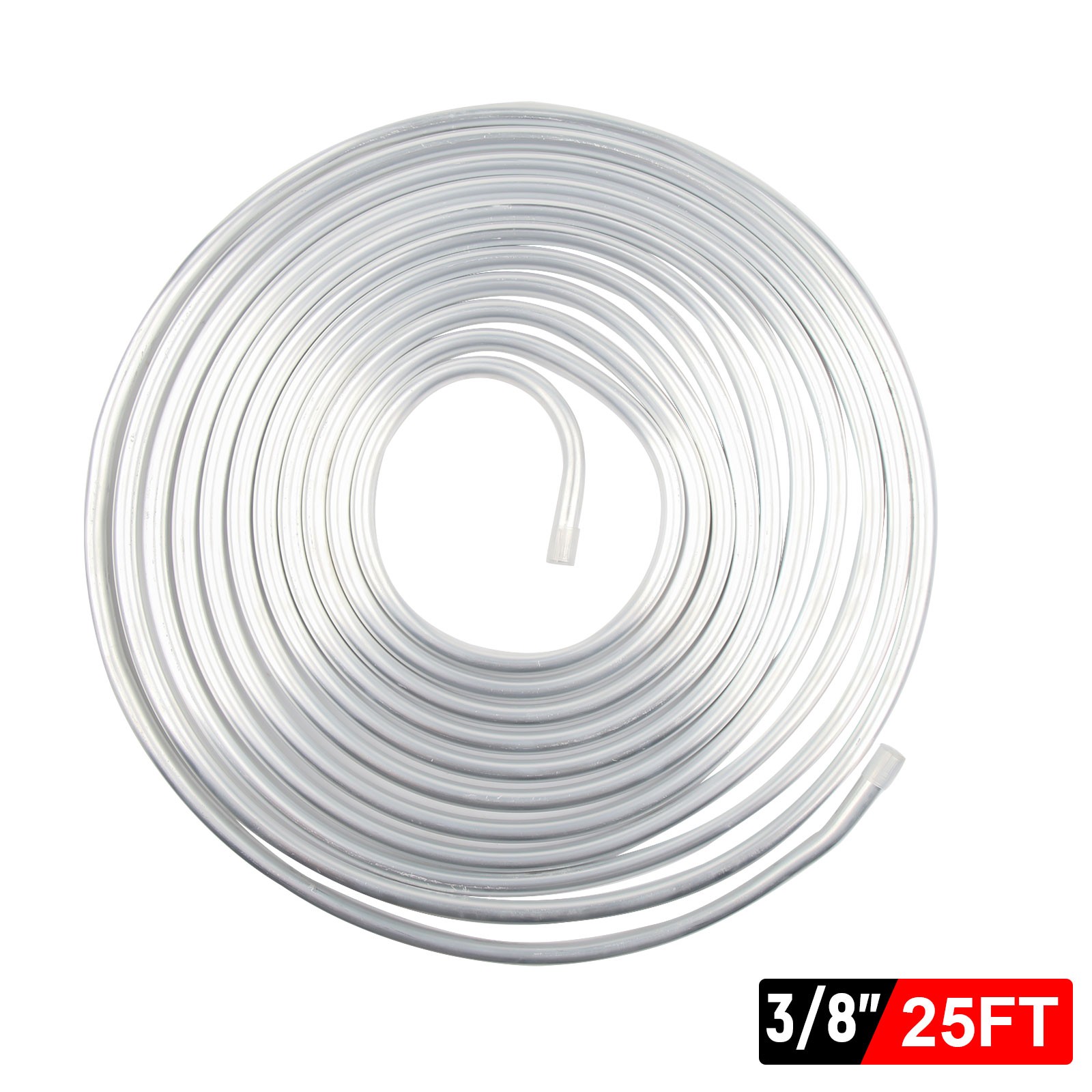 1X Brake Line Tubing Kit Steel 25ft 3/8'' OD Brake Fuel Transmission Line Tubing