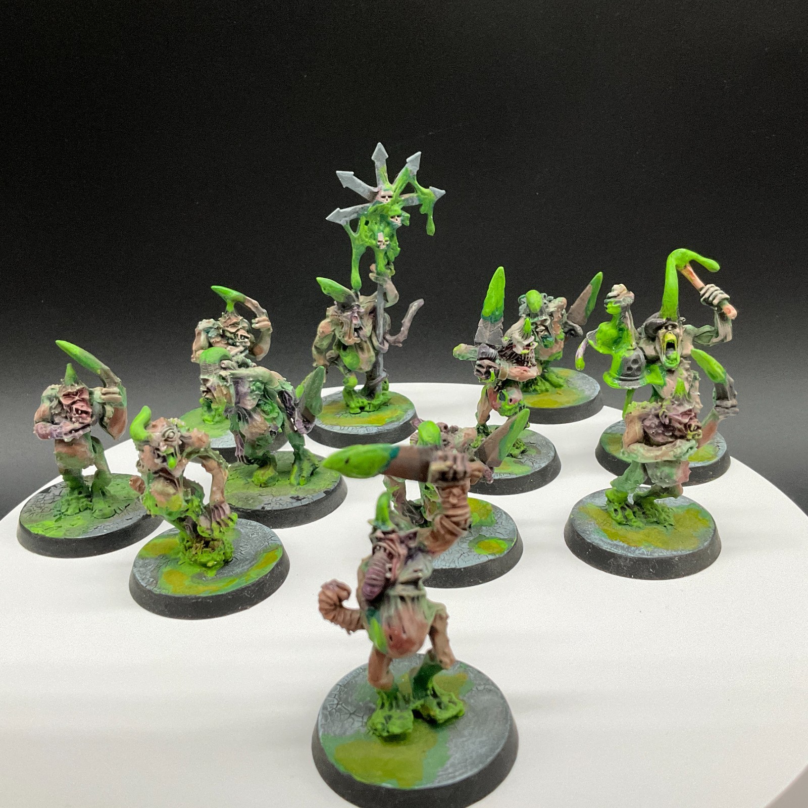 Warhammer 40K Chaos Daemons Plaguebearers x 11 (d) OOP Metal Maggotkin of Nurgle
