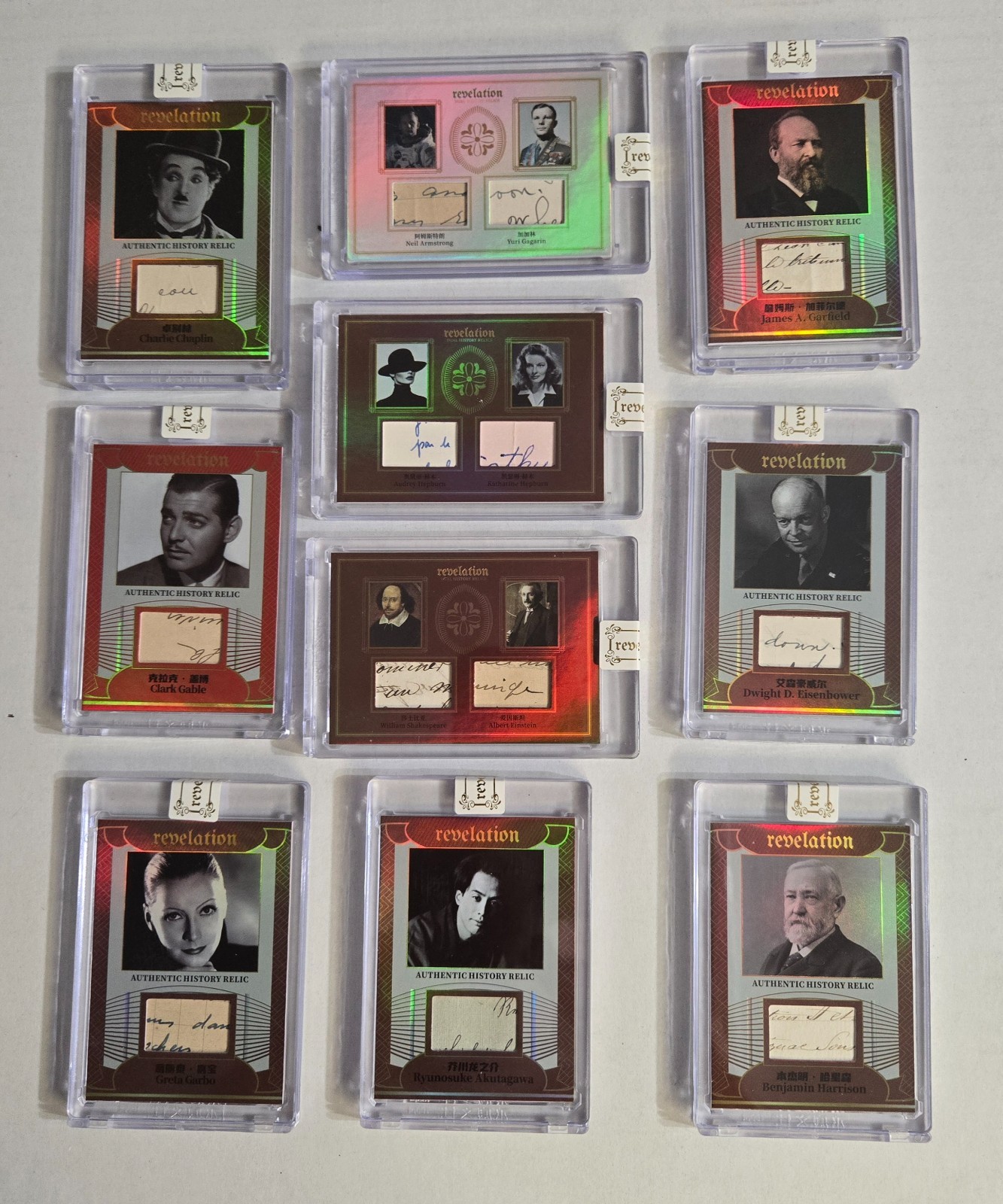 Lot of 10 2025 Eternal Revelation Authentic History Relic Cards Famous Figures Lot of 10 2025 Eternal Revelation Authentic History Relic Cards Famous Figures