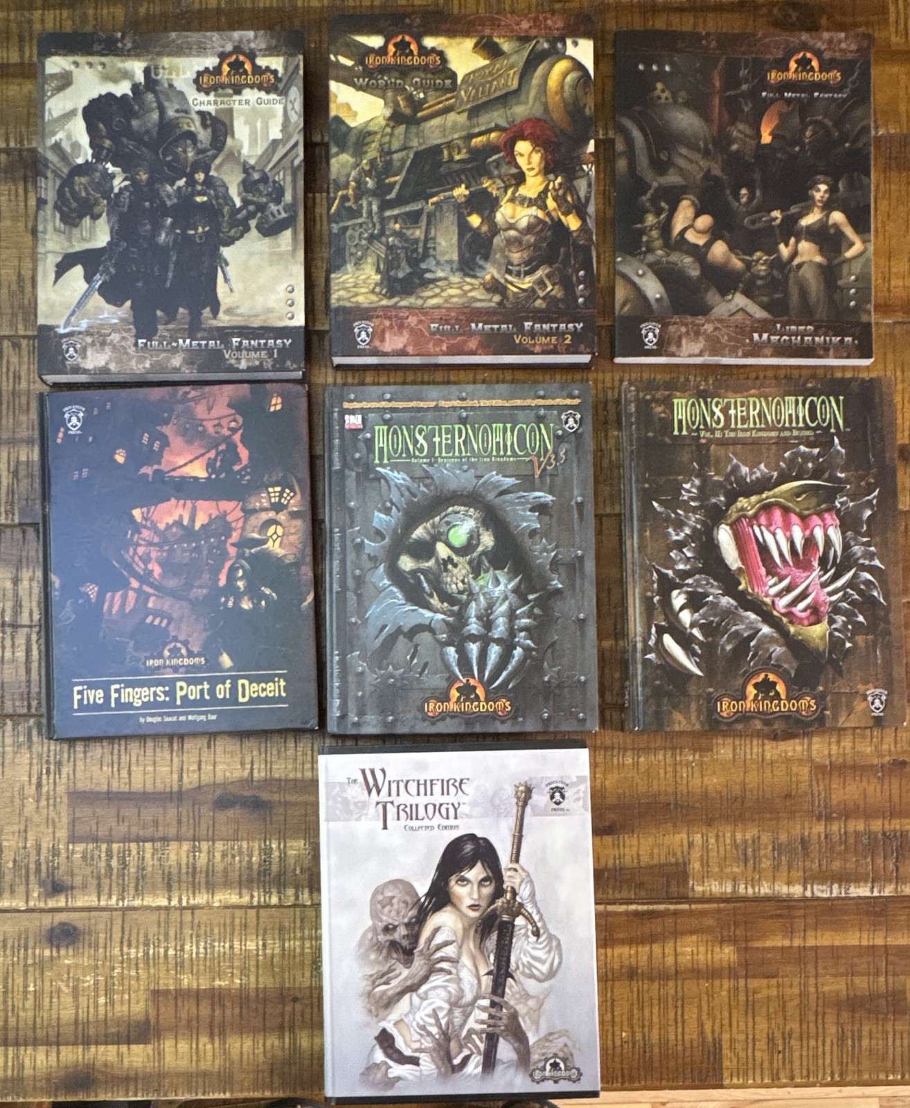Iron Kingdoms (D&D 3.5) RPG Book Lot. 7 books, 15lb. Iron Kingdoms (D&D 3.5) RPG Book Lot. 7 books, 15lb.