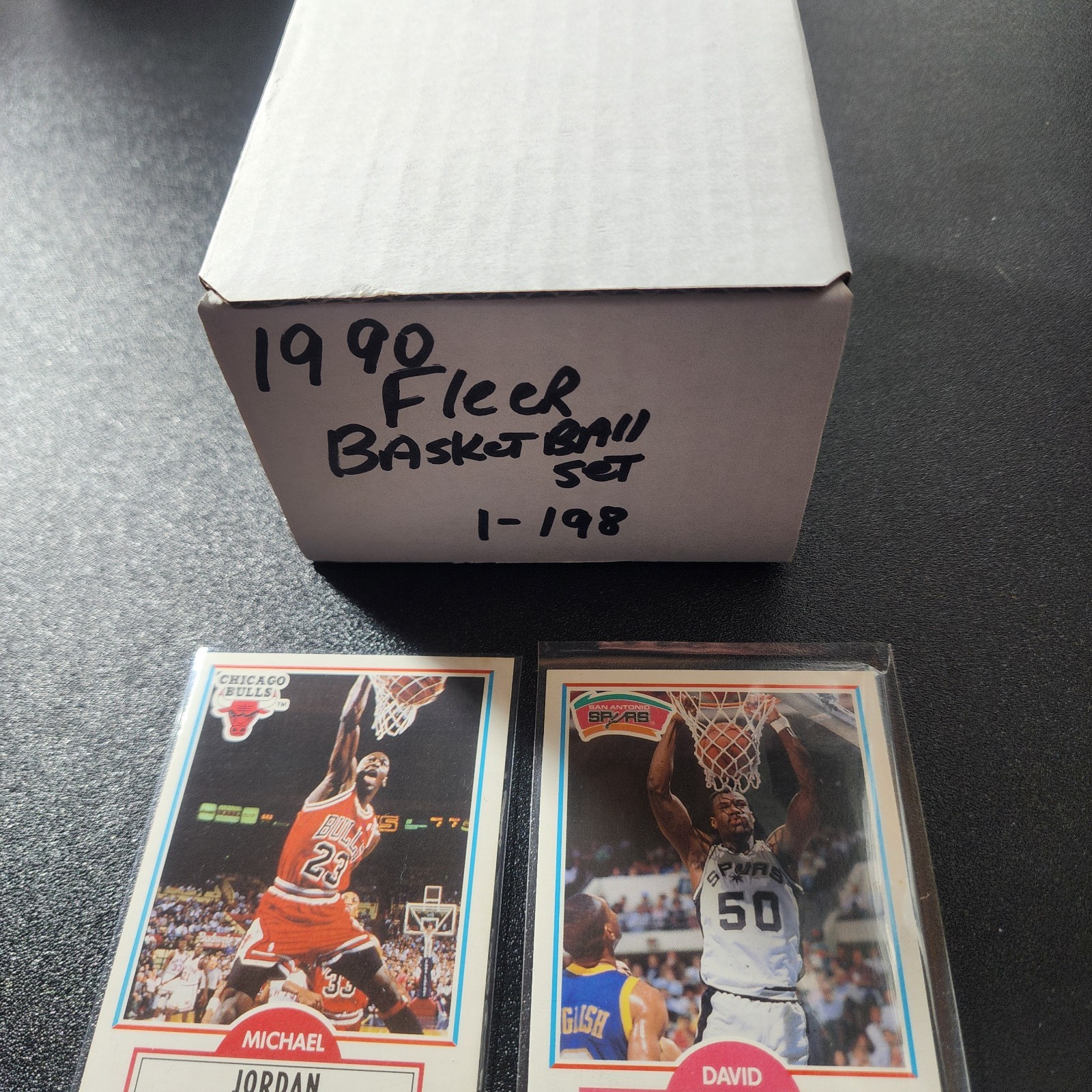 1990-1991 Fleer Basketball 1-198 Complete Set Bird Magic Jordan. NM/MT