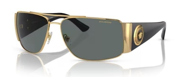Versace Mens Polarized Sunglasses 0VE2163 100281 63mm