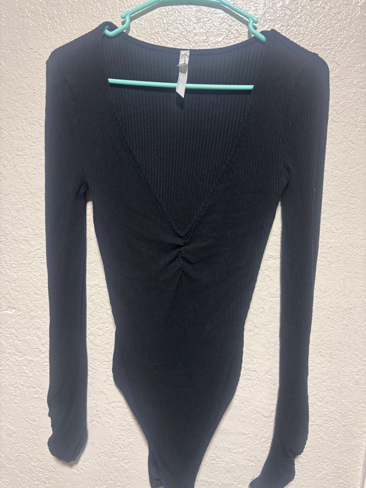 free people black top long sleeve xs free people black top long sleeve xs