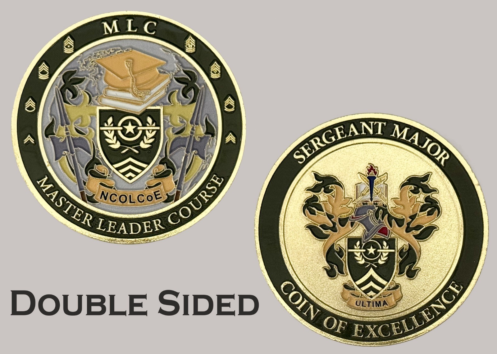 MLC Master Leader Course Sergeant Major Excellence Challenge Coin J#22 MLC Master Leader Course Sergeant Major Excellence Challenge Coin J#22