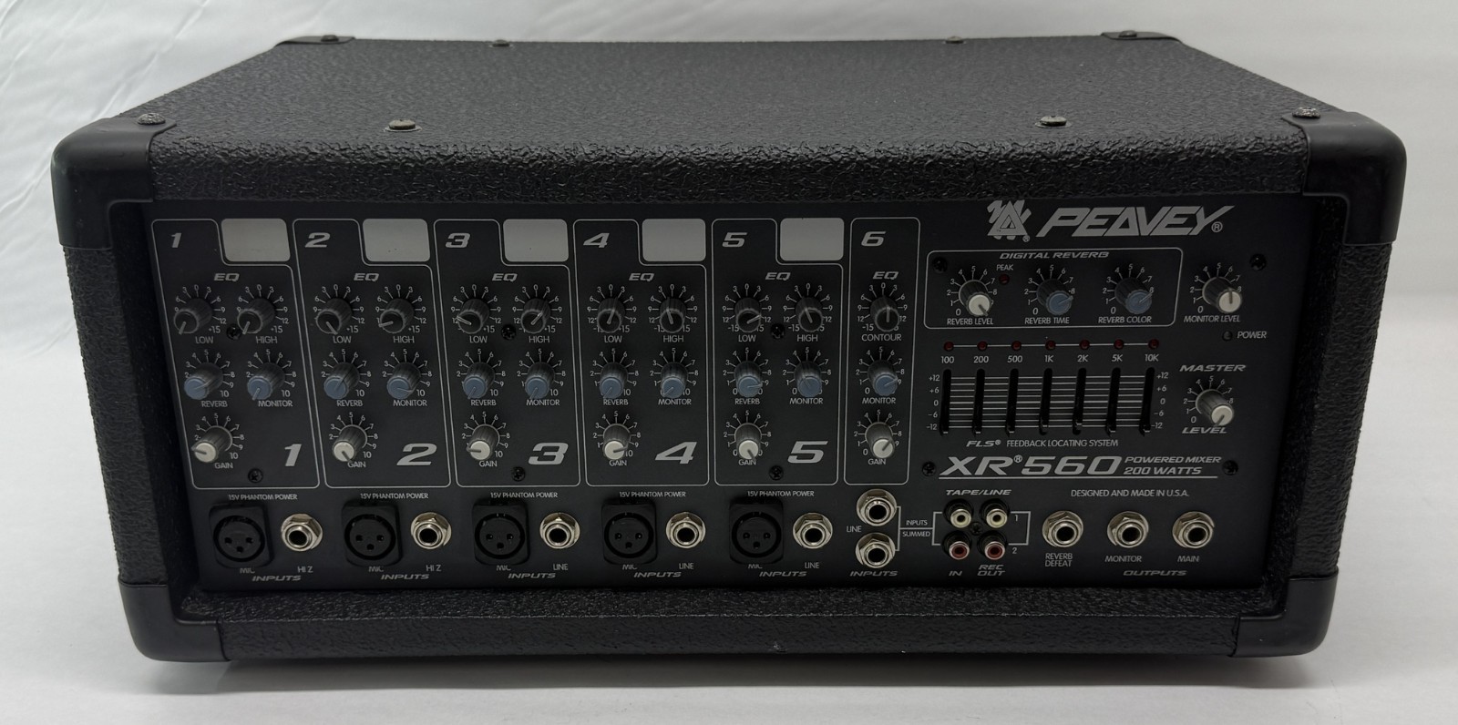 Peavey XR 560 Powered Mixer / PA Amplifier Peavey XR 560 Powered Mixer / PA Amplifier