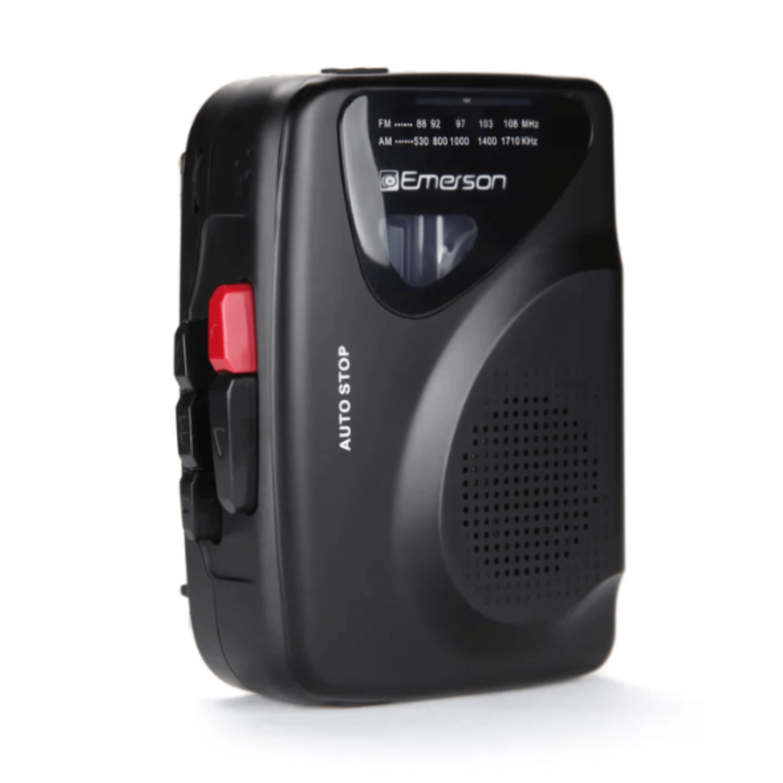 Emerson Portable Cassette Player & Recorder w AMFM Radio and Built-In Microphone Emerson Portable Cassette Player & Recorder w AMFM Radio and Built-In Microphone