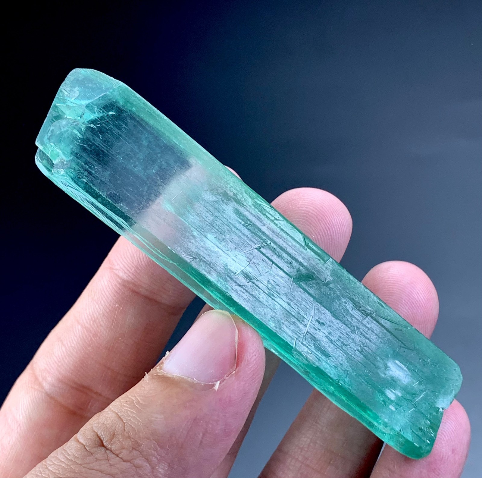 189  Carat Hiddenite Kunzite Crystal From Afghanistan 