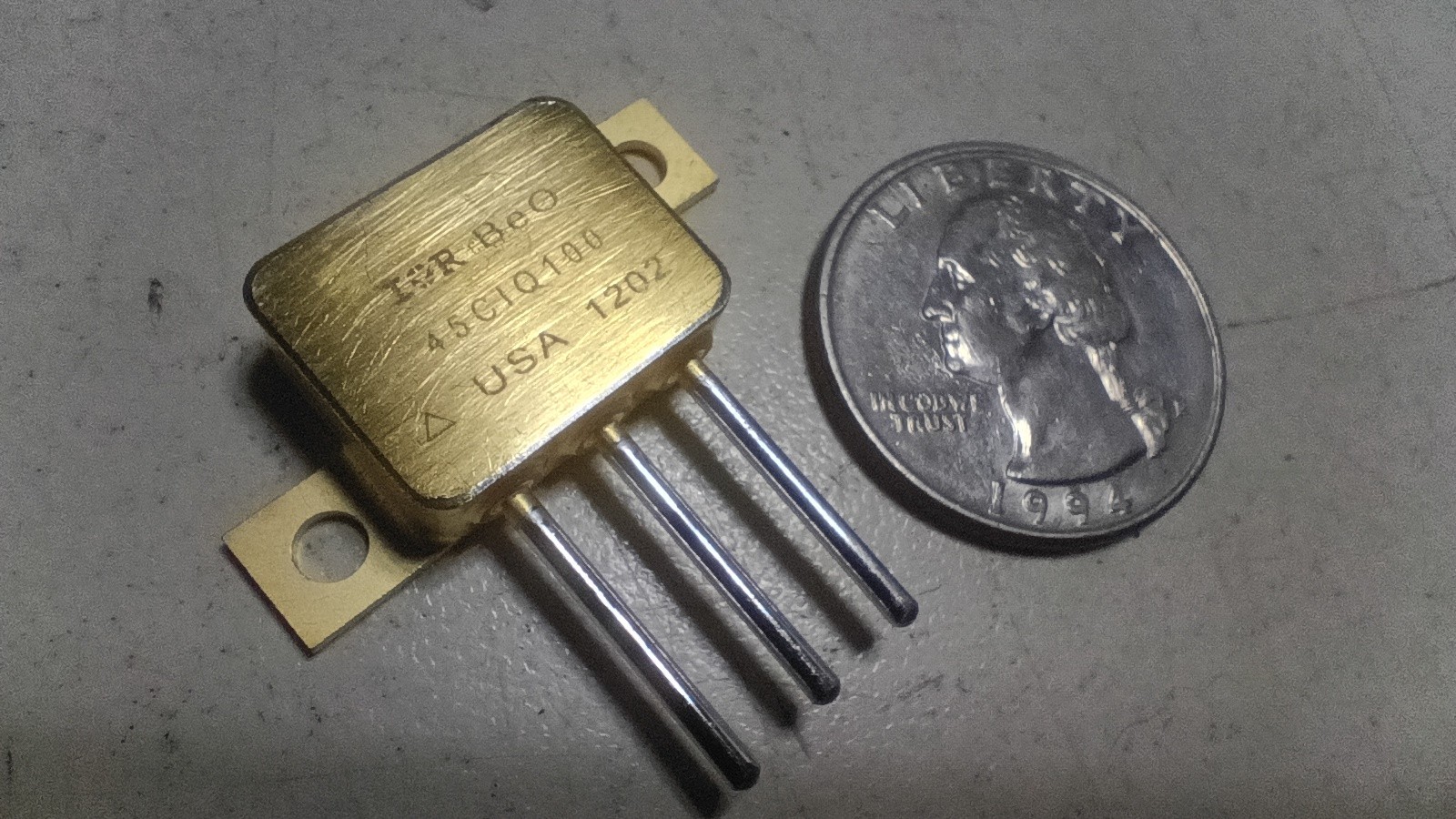 One New International Rectifier 45CIQ100 HiRel Schottky Rectifier Diode One New International Rectifier 45CIQ100 HiRel Schottky Rectifier Diode