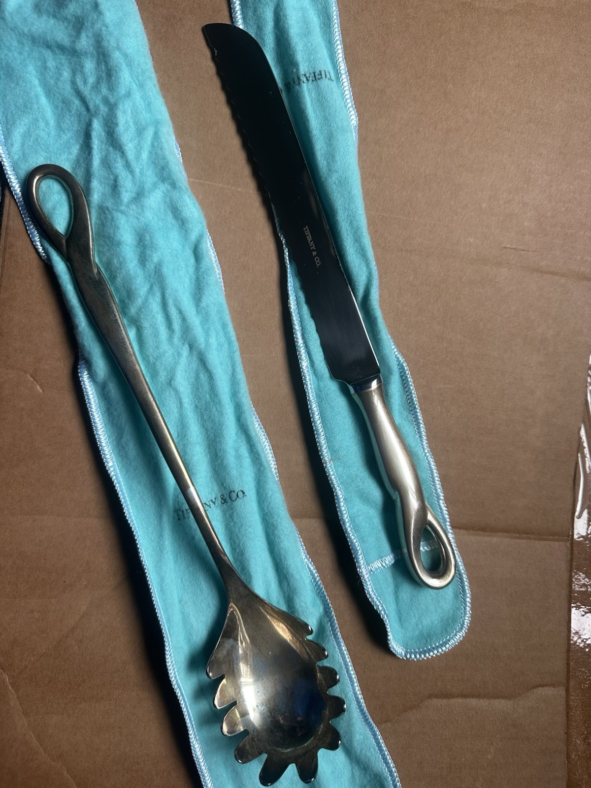 Tiffany & Co. Bread Knife And Pasta Server (sterling Silver)