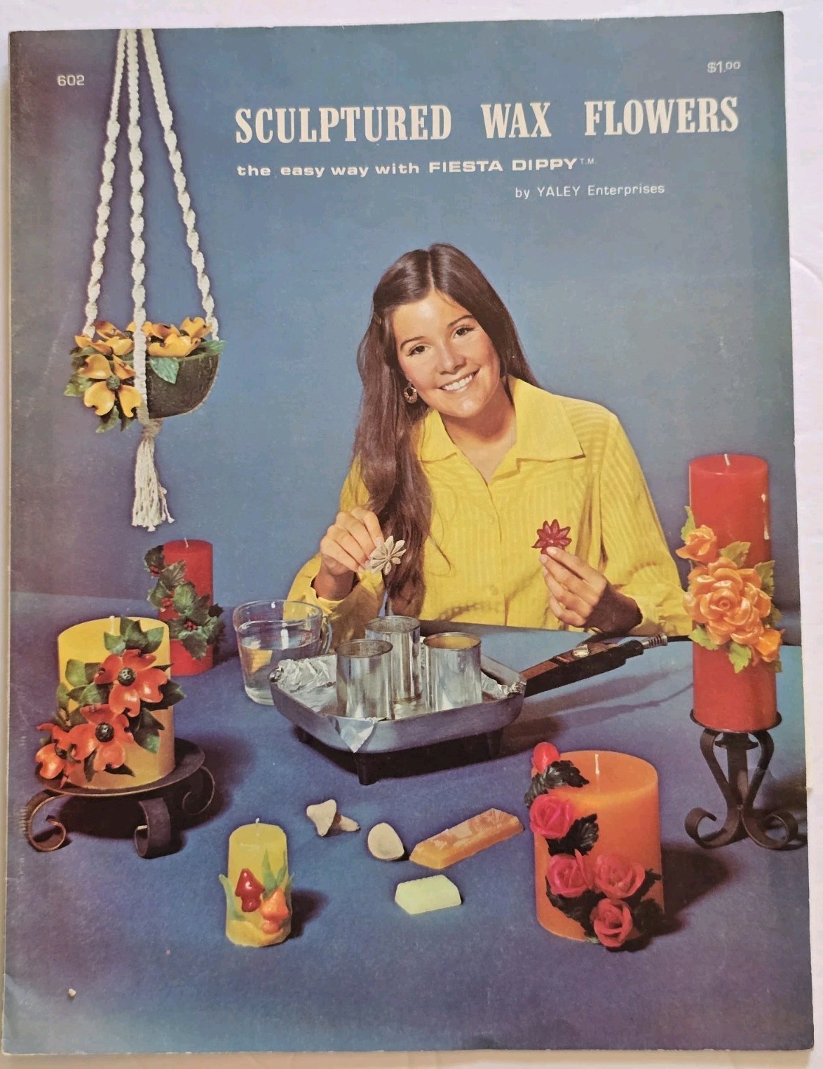 1972 Vtg Sculptured Wax Flowers Fiesta Dippy Instruction Booklet Candles 15 Pg 1972 Vtg Sculptured Wax Flowers Fiesta Dippy Instruction Booklet Candles 15 Pg
