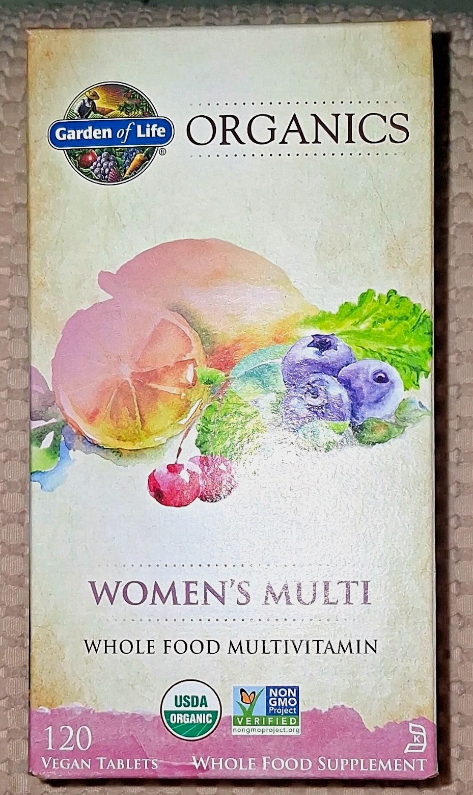 Garden of Life Organics Women’s Multi 120 Tablets Vegan GF Non-GMO USDA Organic