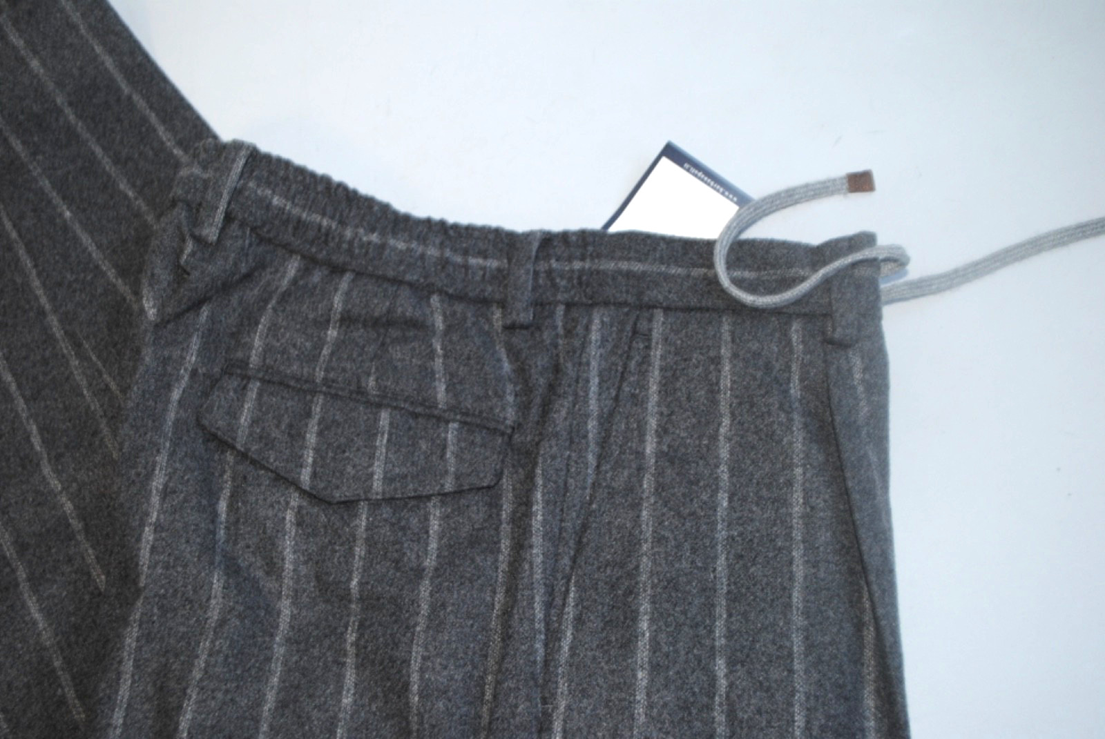 BARBA TAILORIA NAPLES WOOL FLANNEL PANTS SIZE 50 380.00 CART. SCENE