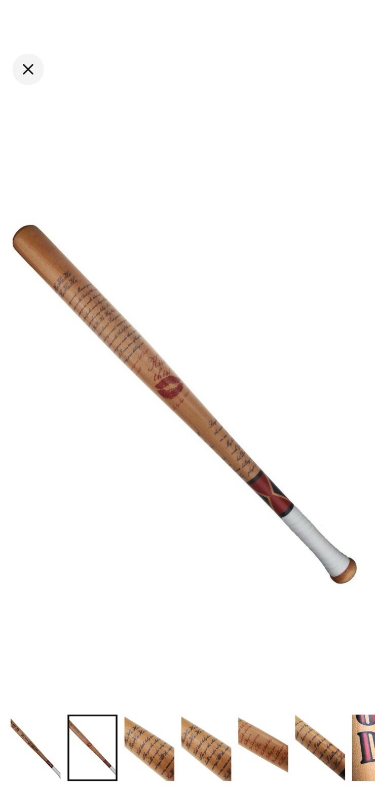 solid wood Harley Quinn Bat