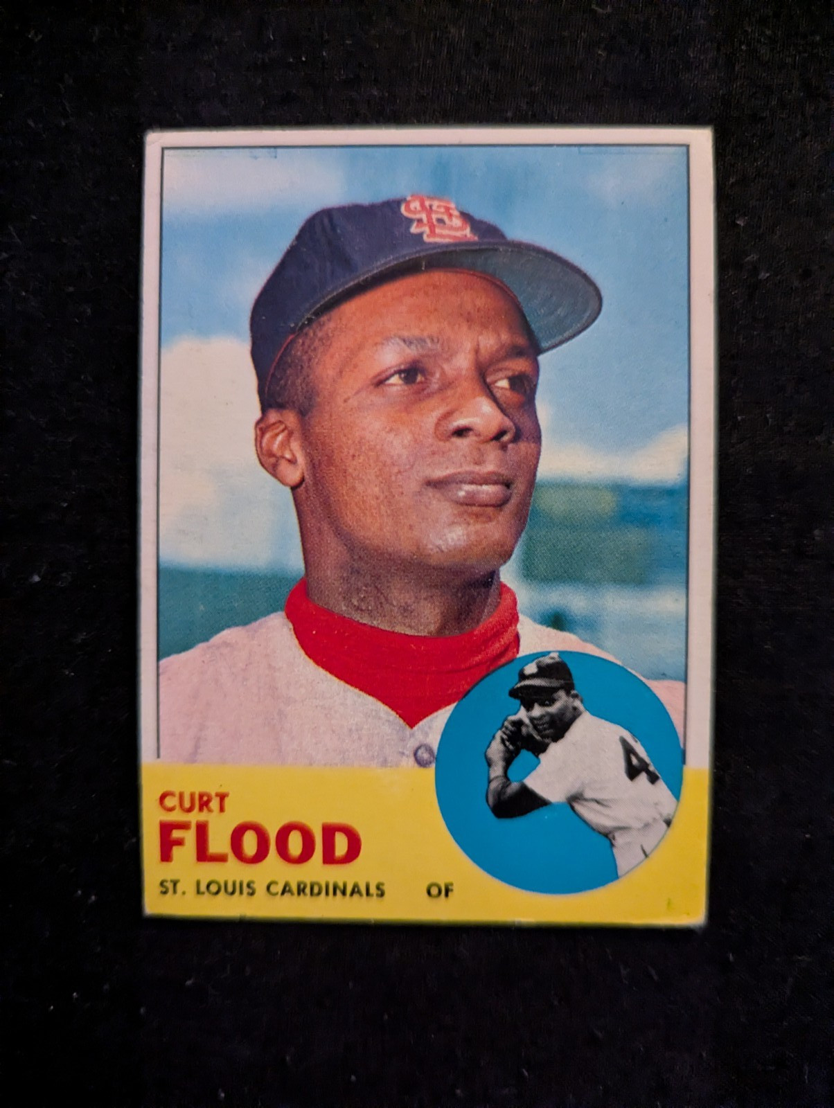 1963 Topps Curt Flood #505 - High Number - Cardinals Great - 1963 Topps Curt Flood #505 - High Number - Cardinals Great -