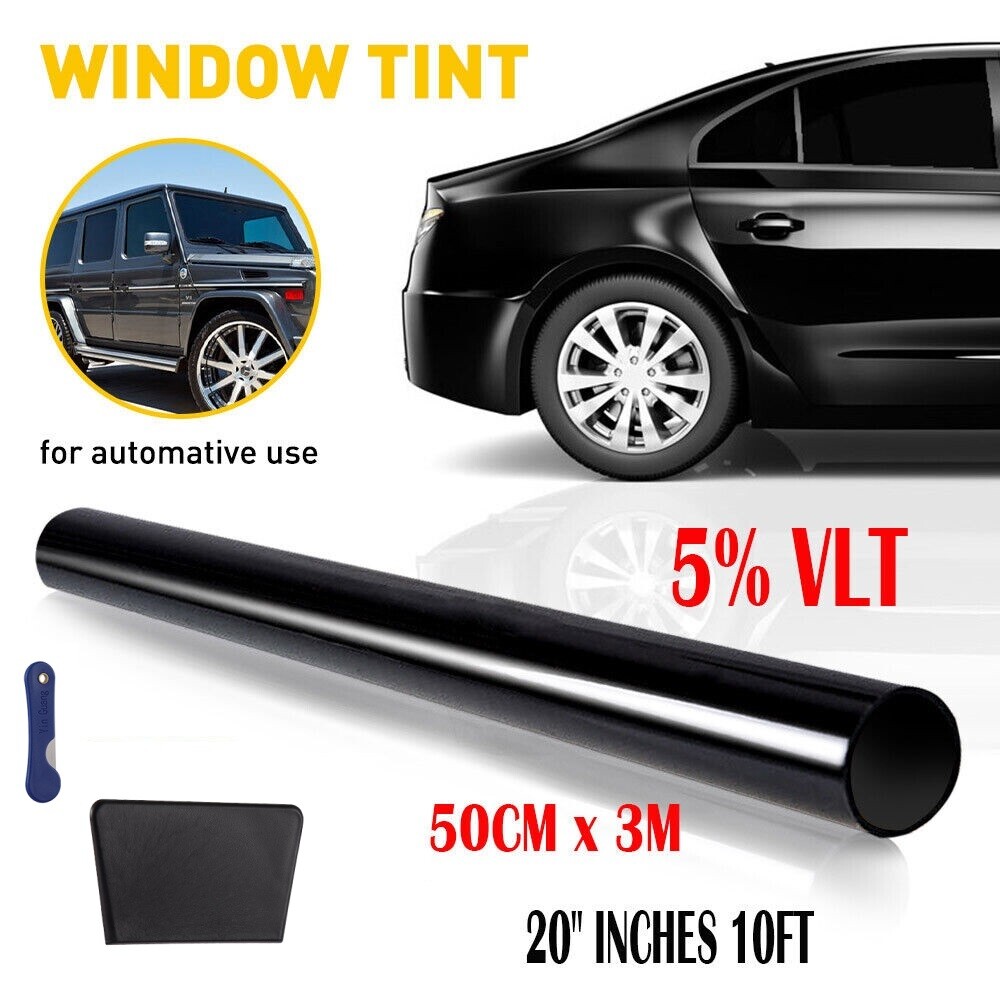 300CM 5% VLT Uncut Roll Window Tint Film 20\