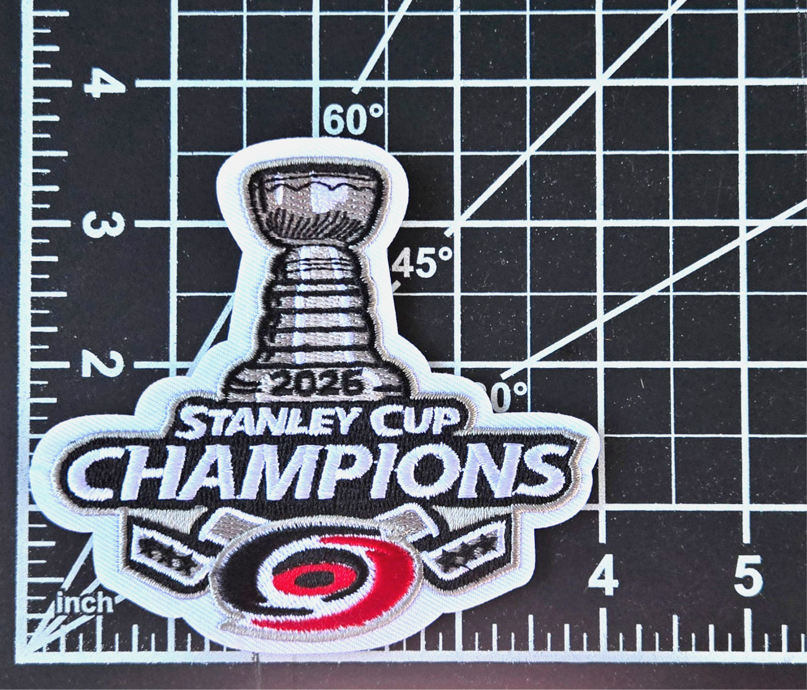 Carolina Hurricanes 2026 Stanley Cup Champs Iron On Patch ~ Free Tracking