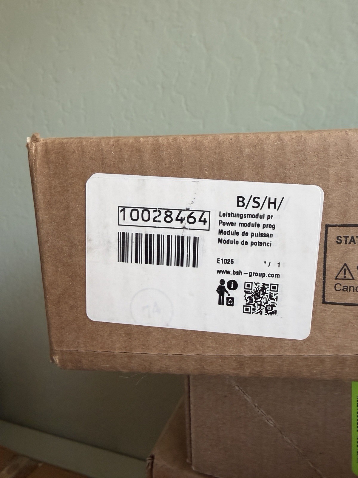 NEW GENUINE OEM BOSCH DISHWASHER POWER MODULE (PROGRAMMED) 10028464 PS17243666