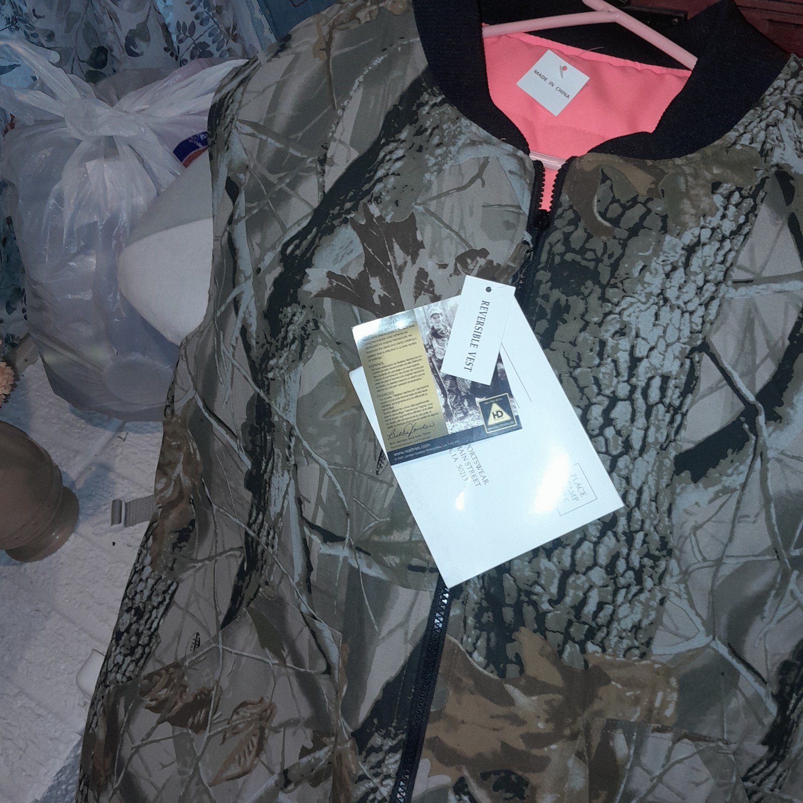 Vtg Bob Allen Mens Vest Hunting Shooting Zip Up Jacket Lined Pockets Camo Large Vtg Bob Allen Mens Vest Hunting Shooting Zip Up Jacket Lined Pockets Camo Large