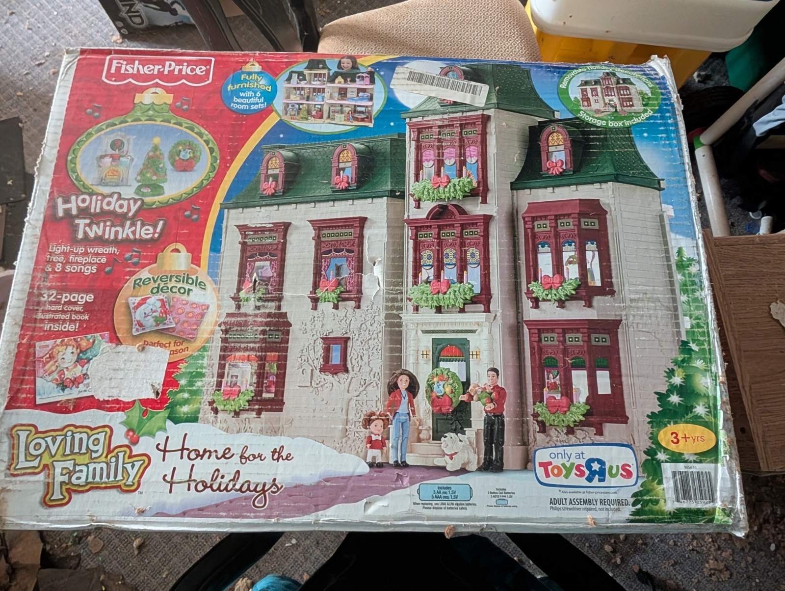 Fisher price Loving family Home for the holidays Christmas House Dollhouse NEW