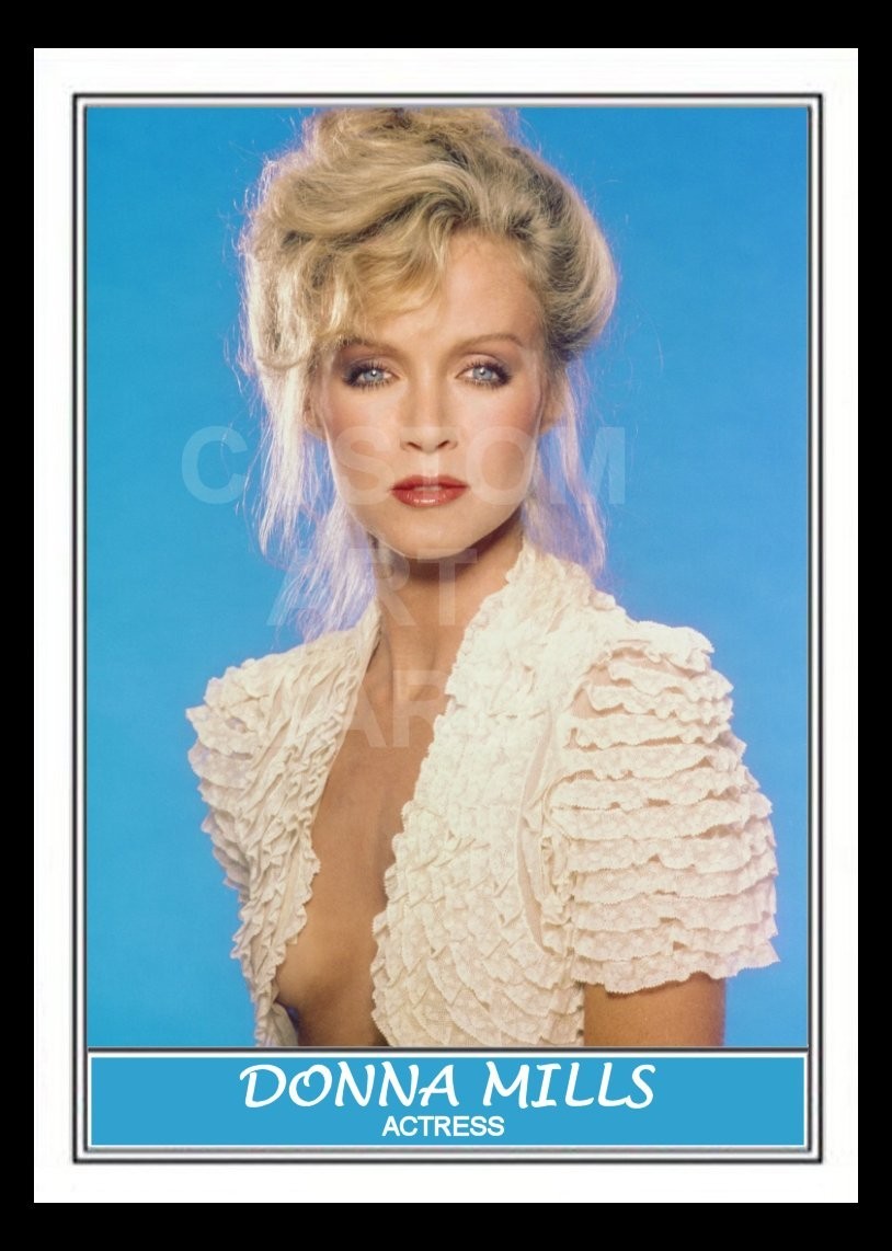 Donna Mills Actress Custom Art Card Blank Bank Knots Landing