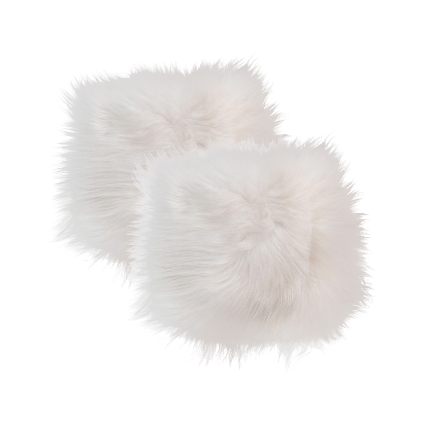 Natural Icelandic Sheepskin Chair Pad | 2-Pack | White | 15\ Natural Icelandic Sheepskin Chair Pad | 2-Pack | White | 15\