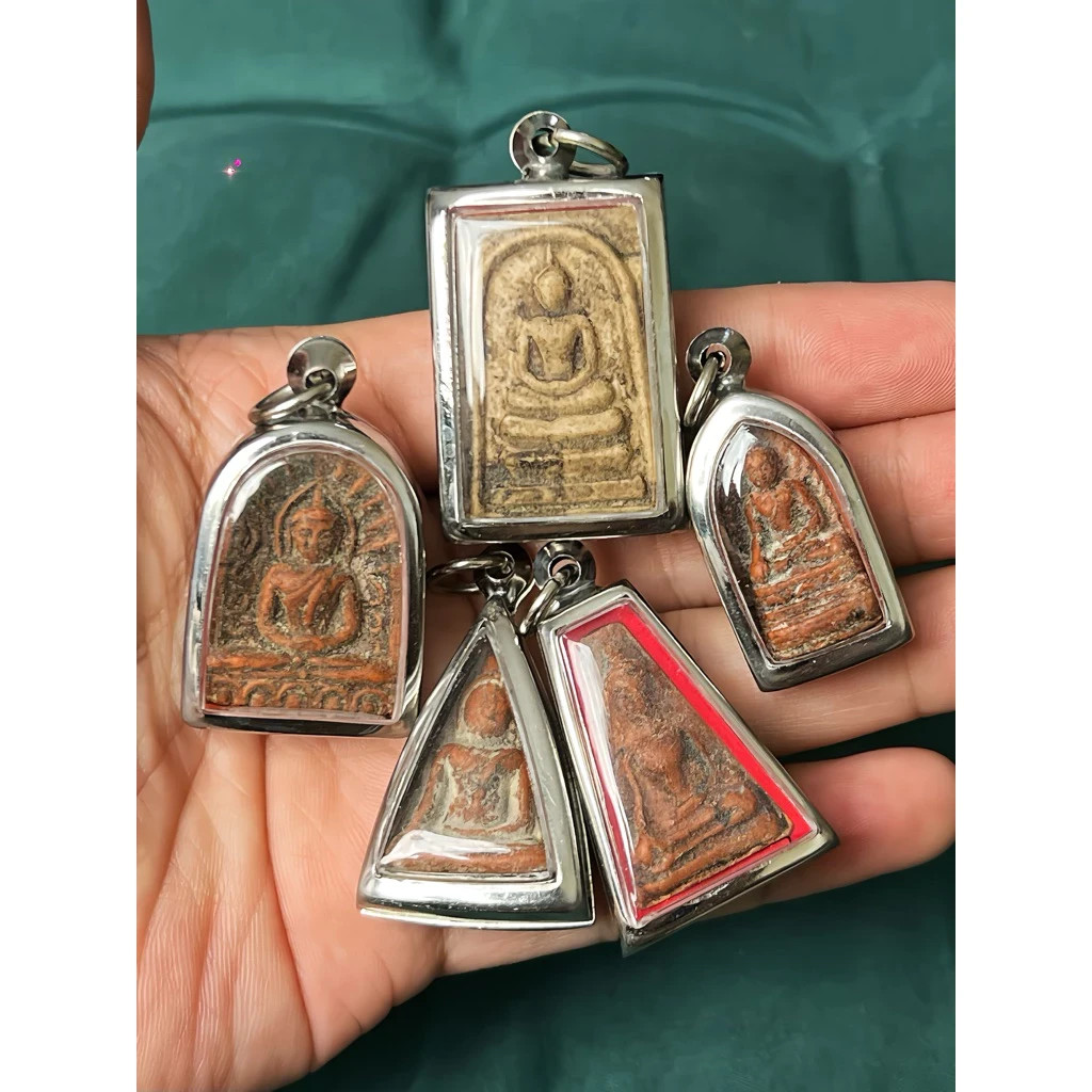 5 Phra Benjapakee Buddha Somdej Rod Phong Supan Nang Phaya Sumkor Thai Amulet 5 Phra Benjapakee Buddha Somdej Rod Phong Supan Nang Phaya Sumkor Thai Amulet