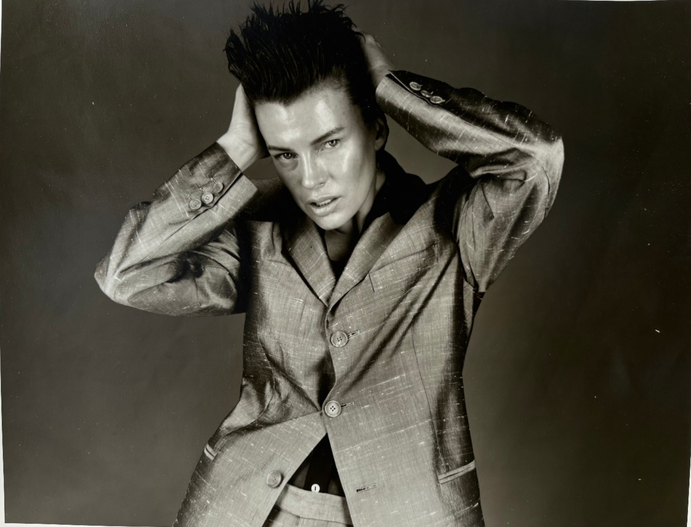 Kim Bassinger 11 x 14 Portrait Photograph-March 1997 L\'Uomo Vogue-Michel Comte