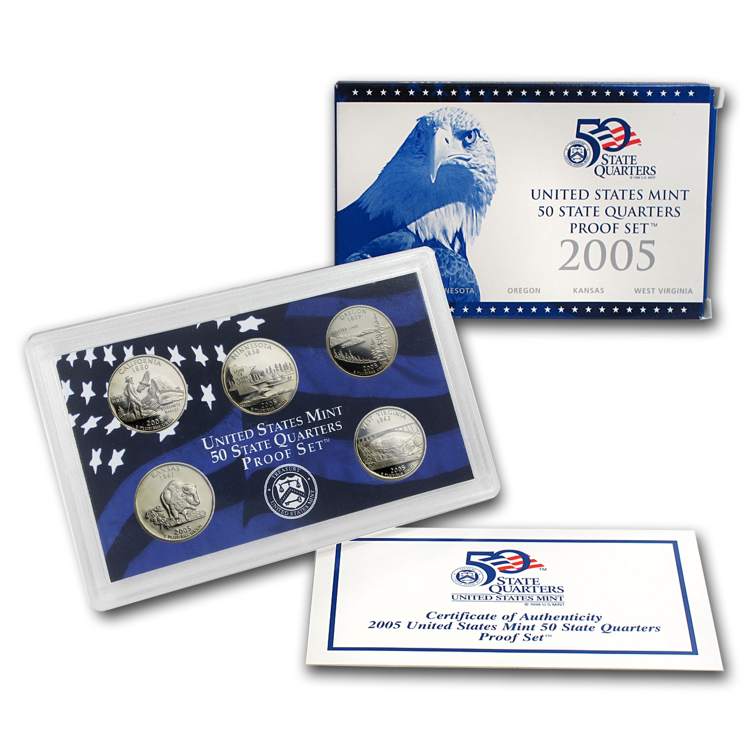 2005-S 50 State Quarters Proof Set 2005-S 50 State Quarters Proof Set