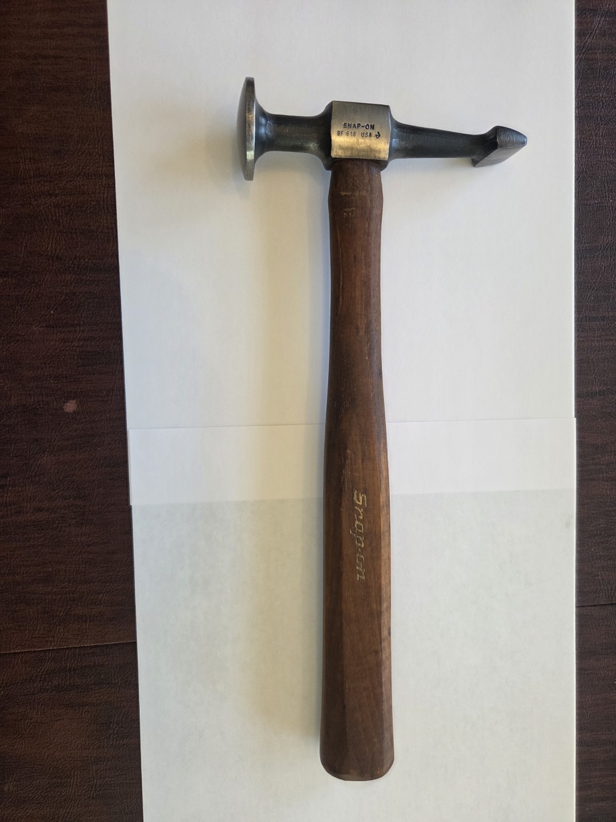 Snap On Tools BF618 Wide Face Cross Chisel Auto Body Hammer NICE 