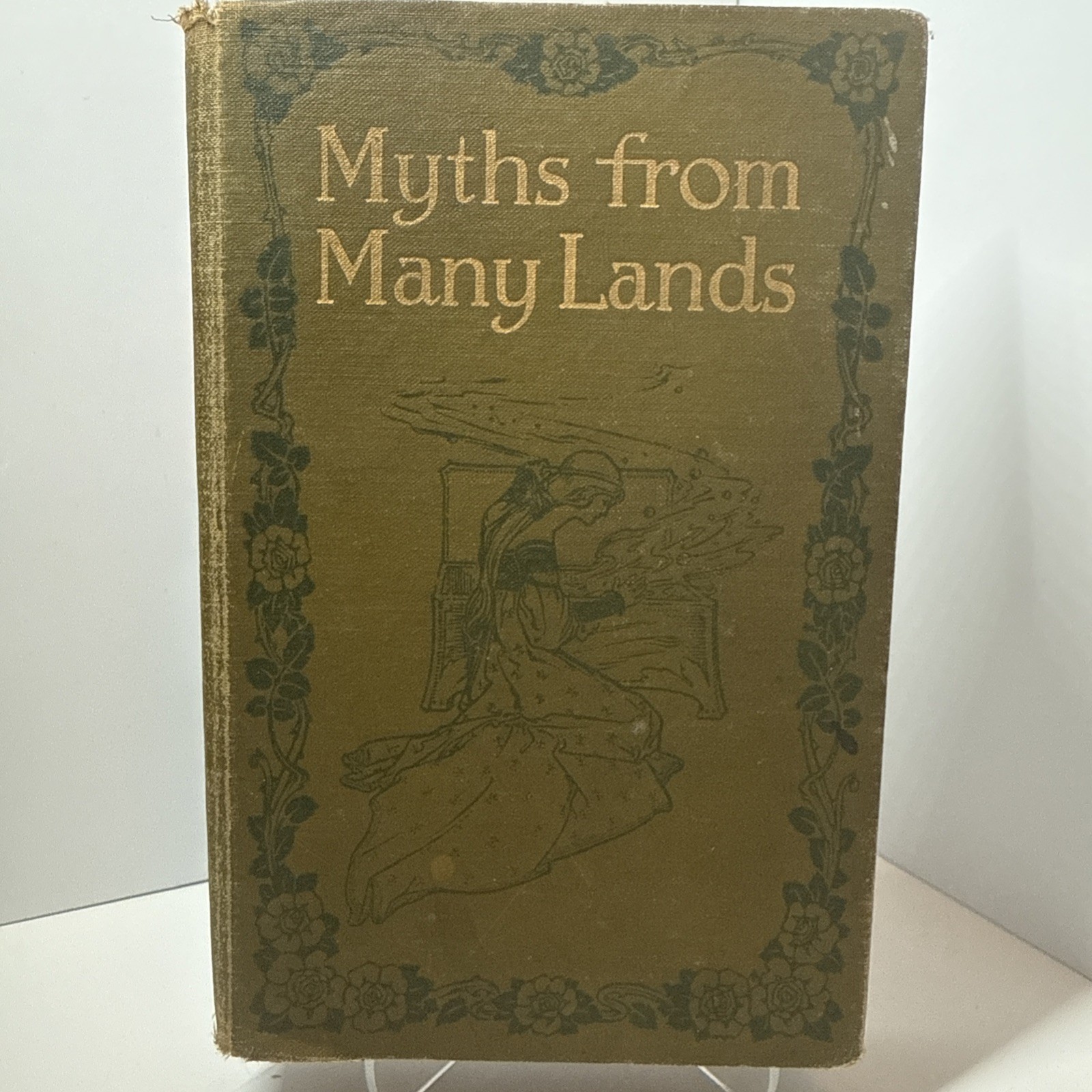 Myths From Many Lands Vol 2 Antique 1907 Children’s Book Illustrated Green Cloth