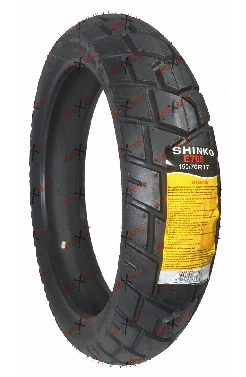 Shinko 705 150/70R17 Rear Tire Dual Sport 150 70 17 Motorcycle DOT 87-4536
