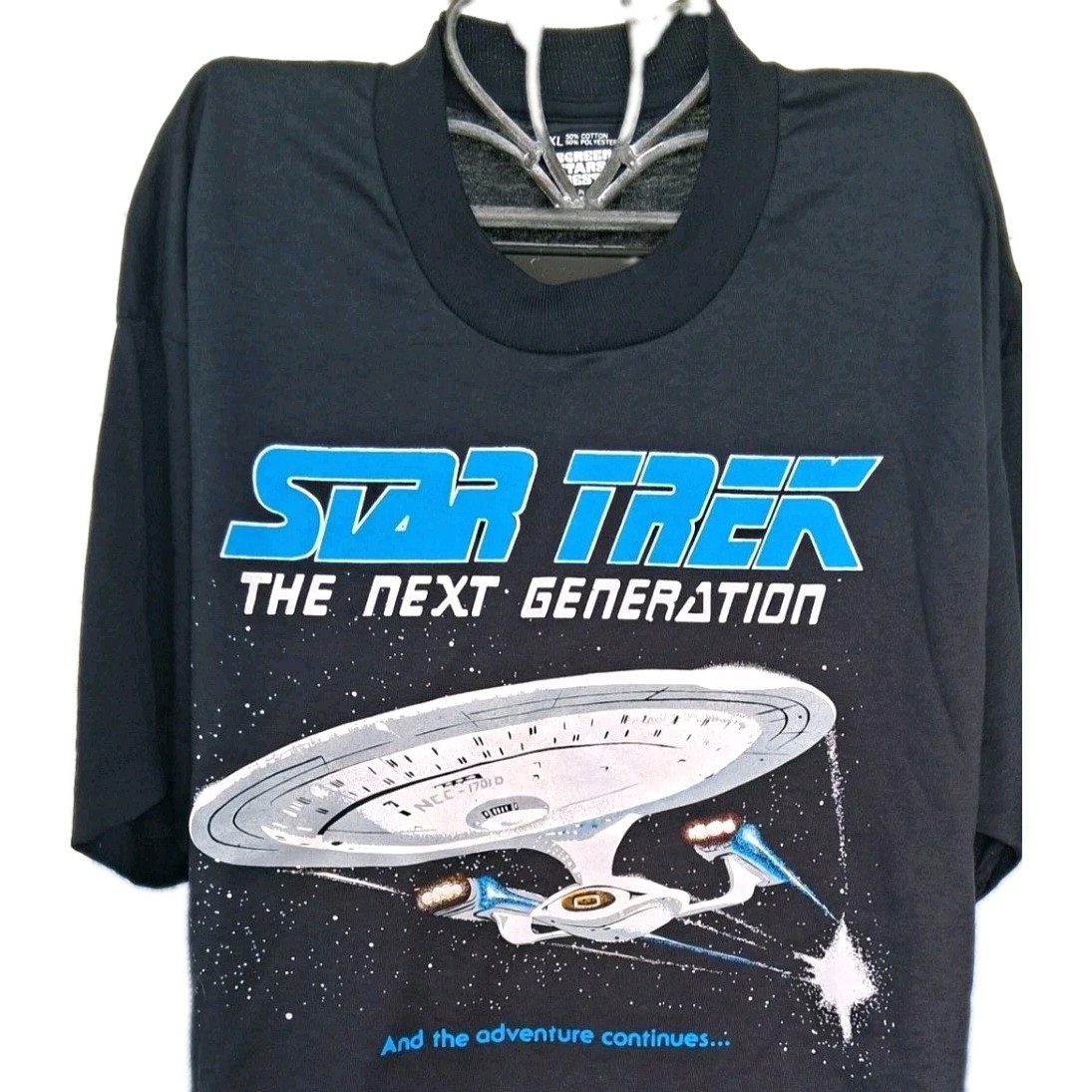 VTG Rare 1987 Star Trek The Next Generation T Shirt XL Single Stitch 