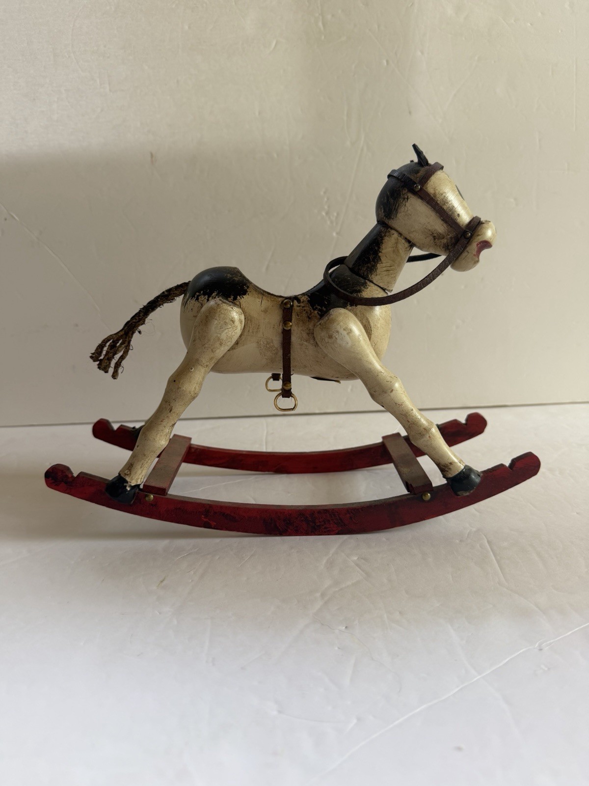 Vtg Primitive Wood Rocking Horse Decor Enesco Made In Spain Vtg Primitive Wood Rocking Horse Decor Enesco Made In Spain