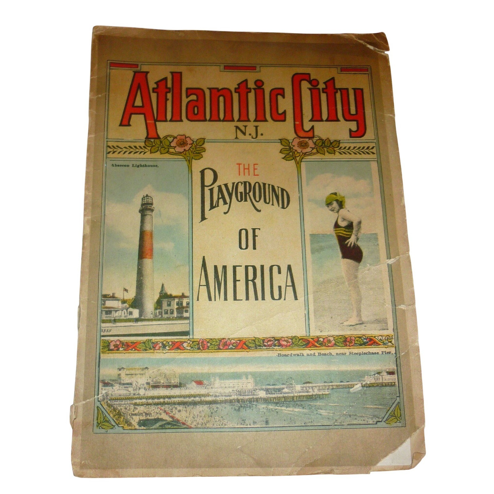 Vintage 1920s Atlantic City Souvenir View Book \