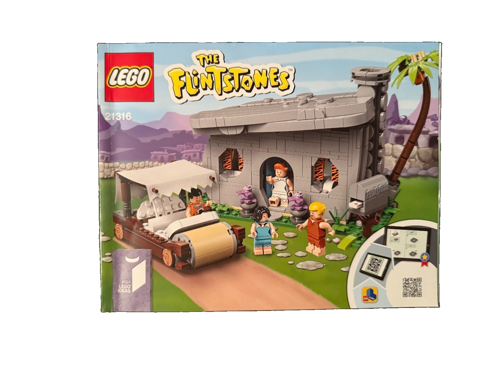 LEGO Ideas RETIRED: The Flintstones (21316) COMPLETE w Manual And Original Box